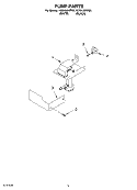 PUMP Diagram and Parts List for KUIS155HPB3  KitchenAid Ice Maker