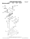 DOOR AND PANEL PARTS Diagram and Parts List for KUDS30SXBL8  KitchenAid Dishwasher