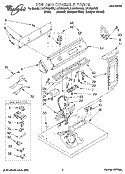 TOP AND CONSOLE, LIT/OPTIONAL Diagram and Parts List for LGC7858AN2  Whirlpool Dryer