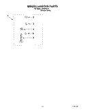 MISCELLANEOUS PARTS OPTIONAL PARTS (NOT INCLUDED) Diagram and Parts List for LSR8444LQ1  Whirlpool Washer