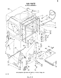 TUB , LITERATURE AND OPTIONAL Diagram and Parts List for DU4003XL1  Whirlpool Dishwasher