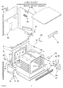 OVEN, LIT/OPTIONAL Diagram and Parts List for KEBS107YAL0  KitchenAid Wall Oven