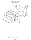 FREEZER DOOR Diagram and Parts List for RT18BMXVW00  Roper Refrigerator