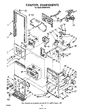 Part Location Diagram of 309286 Whirlpool Thermostat, Lower Oven