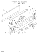 CONTROL PANEL, LIT/OPTIONAL Diagram and Parts List for RF4700XEN0  Whirlpool Range