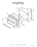 FREEZER DOOR Diagram and Parts List for ET18HMXWN00  Whirlpool Refrigerator