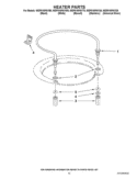HEATER PARTS Diagram and Parts List for WDF510PAYS0  Whirlpool Dishwasher