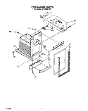 CONTAINER Diagram and Parts List for JJTU4600XTP0  Whirlpool Trash Compactor