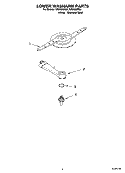 LOWER WASHARM PARTS Diagram and Parts List for IUD8000RS4  Whirlpool Dishwasher