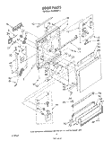DOOR Diagram and Parts List for DU8700XT1  Whirlpool Dishwasher