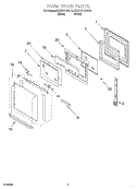 Part Location Diagram of 4448415 Whirlpool HNDLE-DOOR