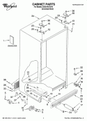 CABINET PARTS Diagram and Parts List for ED5LHEXTD10  Whirlpool Refrigerator