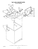 TOP AND CABINET , LITERATURE AND OPTIONAL Diagram and Parts List for LA3800XSW0  Whirlpool Washer