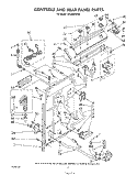 CONTROLS AND REAR PANEL Diagram and Parts List for LA5330XSW0  Whirlpool Washer