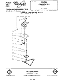 MOTOR AND DRIVE Diagram and Parts List for TU4100XTP1  Whirlpool Trash Compactor