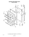 REFRIGERATOR DOOR , NOT ILLUSTRATED Diagram and Parts List for RT20AKXVW00  Roper Refrigerator