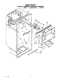 LINER Diagram and Parts List for ET20DKXWW03  Whirlpool Refrigerator