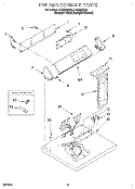 SECTION Diagram and Parts List for LEE9848BZ0  Whirlpool Dryer