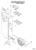 FREEZER LINER Diagram and Parts List for KSRC22DBWH00  KitchenAid Refrigerator