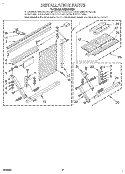 INSTALLATION Diagram and Parts List for ACM184XE0  Whirlpool Air Conditioner