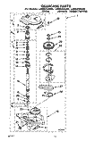GEARCASE Diagram and Parts List for LBR6233AW0  Whirlpool Washer