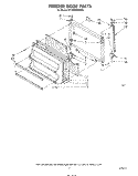 FREEZER DOOR Diagram and Parts List for ET14EKXRWR0  Whirlpool Refrigerator