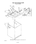 TOP AND CABINET , LITERATURE AND OPTIONAL Diagram and Parts List for LA5400XPW5  Whirlpool Washer