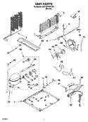 UNIT PARTS Diagram and Parts List for 8ET1WTKXKT04  Whirlpool Refrigerator