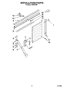 INSTALLATION PARTS Diagram and Parts List for ACE244XS1  Whirlpool Air Conditioner