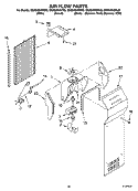 AIR FLOW PARTS, PARTS NOT ILLUSTRATED Diagram and Parts List for GS2SHEXML00  Whirlpool Refrigerator