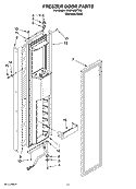 FREEZER DOOR PARTS Diagram and Parts List for KSSP48QTS02  KitchenAid Refrigerator