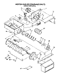 MOTOR AND ICE CONTAINER, LIT/OPTIONAL Diagram and Parts List for KSRS27QAWH05  KitchenAid Refrigerator