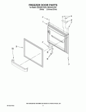 REFRIGERATOR SHELF PARTS Diagram and Parts List for GSS30C6EYF00  Whirlpool Refrigerator