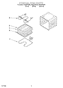 INTERNAL OVEN Diagram and Parts List for RS675PXGQ4  Whirlpool Range