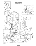 CABINET Diagram and Parts List for LG5321XTN0  Whirlpool Dryer