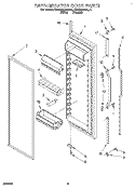 REFRIGERATOR DOOR Diagram and Parts List for KSRS25QAAL11  KitchenAid Refrigerator