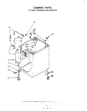 CABINET Diagram and Parts List for LA7680XKW1  Whirlpool Washer