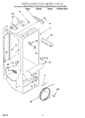 REFRIGERATOR LINER Diagram and Parts List for GD22DCXHT00  Whirlpool Refrigerator
