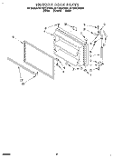 FREEZER DOOR Diagram and Parts List for 8ET18ZKXDW04  Whirlpool Refrigerator