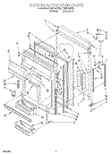 REFRIGERATOR DOOR Diagram and Parts List for ET20F134KW0  Whirlpool Refrigerator