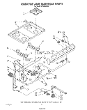 COOKTOP AND MANIFOLD , LITERATURE A Diagram and Parts List for SF302EERW1  Whirlpool Range