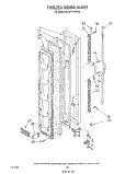 FREEZER DOOR Diagram and Parts List for ED20PKXWG00  Whirlpool Refrigerator