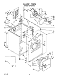 SECTION Diagram and Parts List for LE7760XWN0  Whirlpool Dryer
