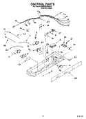 CONTROL Diagram and Parts List for 3XED5SHGKS01  Whirlpool Refrigerator