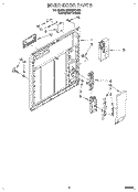 INNER DOOR Diagram and Parts List for DU900PCDQ2  Whirlpool Dishwasher