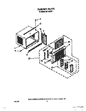 CABINET Diagram and Parts List for ACH102XX0  Whirlpool Air Conditioner