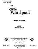SECTION Diagram and Parts List for EH090FXKN0  Whirlpool Freezer