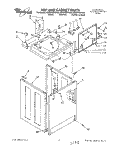 TOP AND CABINET, LIT/OPTIONAL Diagram and Parts List for 4CA2762XWW0  Whirlpool Washer