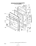 REFRIGERATOR DOOR , NOT ILLUSTRATED Diagram and Parts List for ET22MKXPWR0  Whirlpool Refrigerator