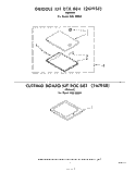 GRIDDLE RCK884(261950), CUTTING BOARD Diagram and Parts List for RGE8800H  Whirlpool Range